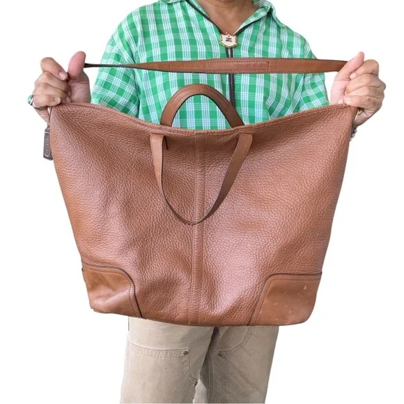 Brown Leather Men's Bag - Picture 4 of 13